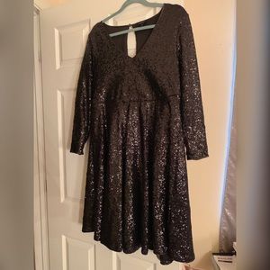 Torrid Black Sequin Dress